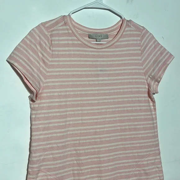 NEW LOFT Sweatshirt Pocket Tee Angel Pink Dress Size XS - Picture 3 of 9
